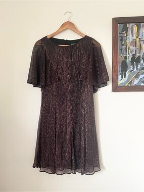 Gabby Skye Shimmer Midi Dress- Size 6